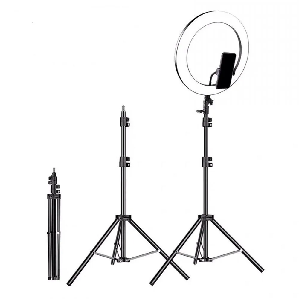 Professional live show tiktok ring fill light lamp with tripod stand photo studio selfie led ring light phone holder