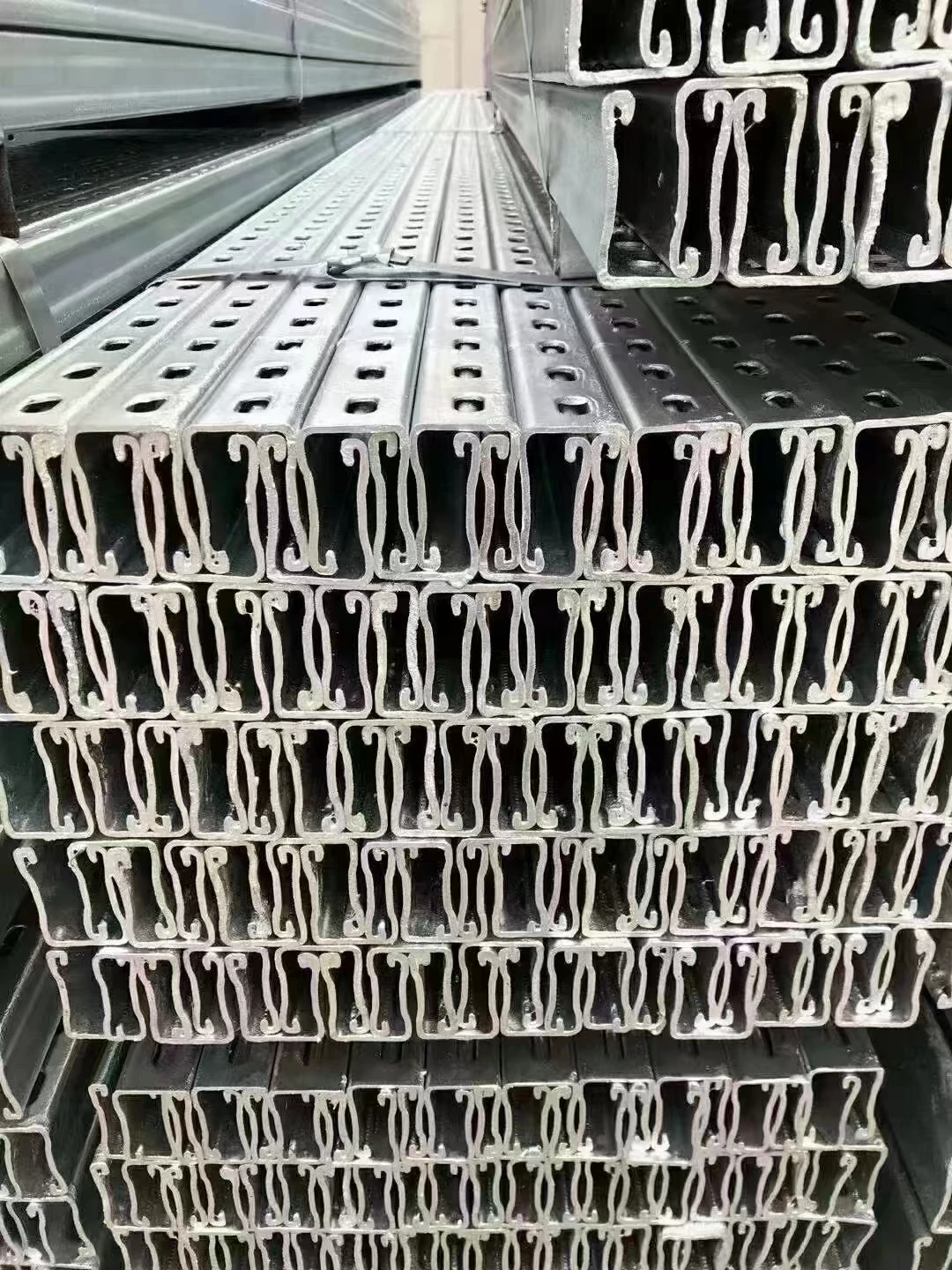 Galvanized profile c channel slotted perforated shaped steel profile strut channel