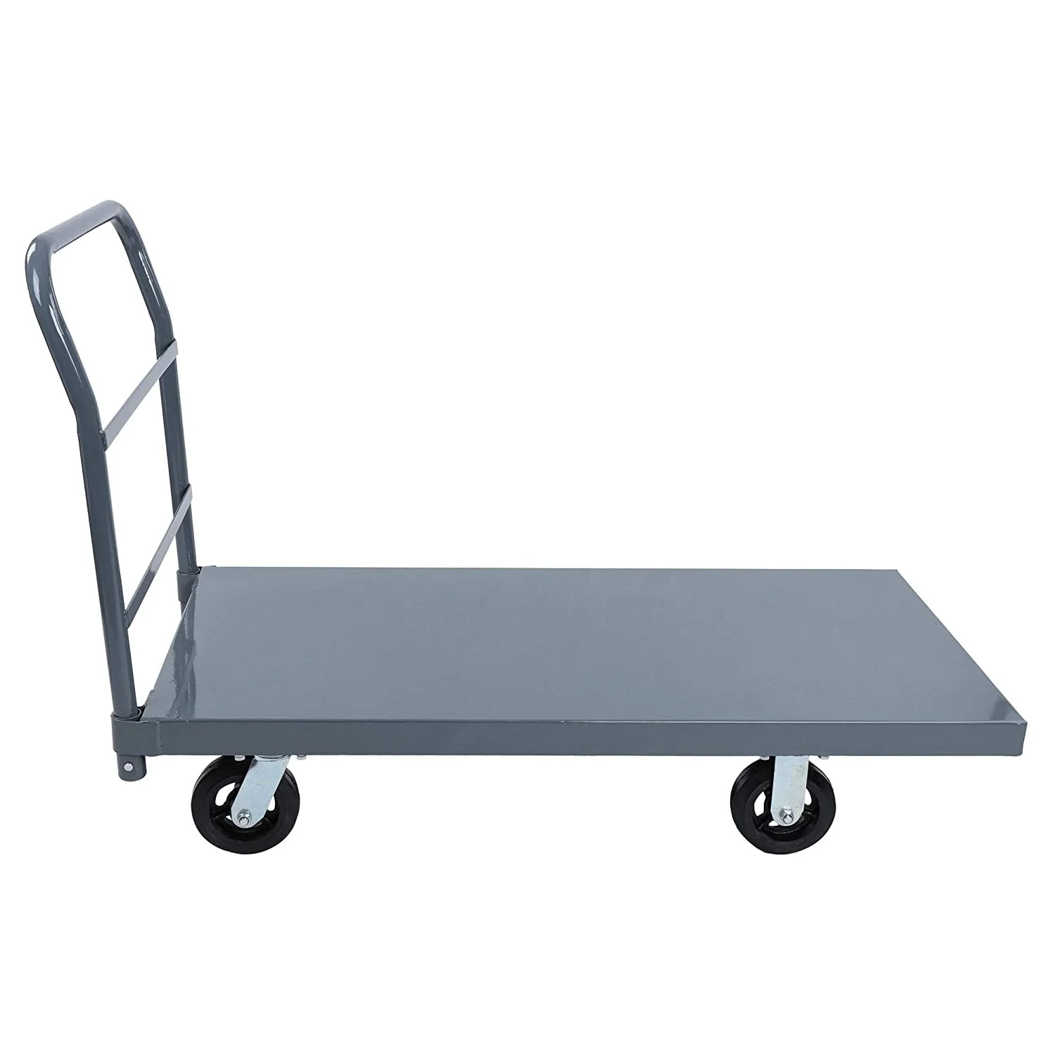 Steel Platform Truck Flat Platform Truck Industrial Push Cart 48 x 24in Portable Dolly