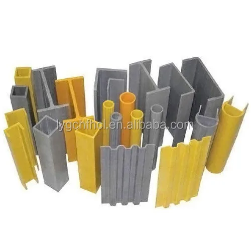 Corrosion Resistance GRP or FRP Structural Pultruded Profiles Fiberglass Construction Accessories