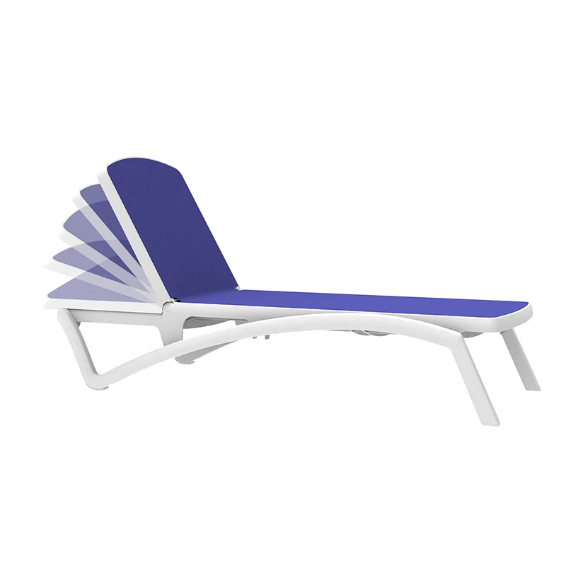 Villa Hotel Project Patio Plastic Sunbed Beach Pool Chaise Lounge Chair Outdoor