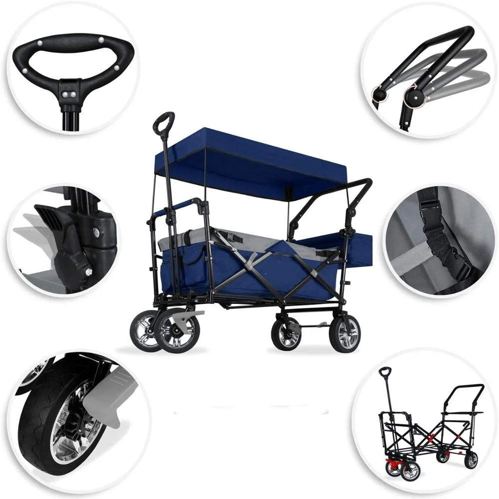Baby  collapsible stroller adjustable handle camping wagon baby korean trolley