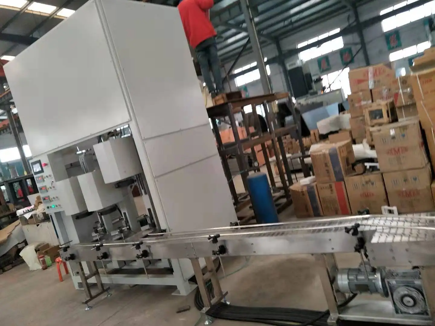 china 40 years manufacturer, dry powder fire extinguisher assembling equipment /cylinder manufacturing machine