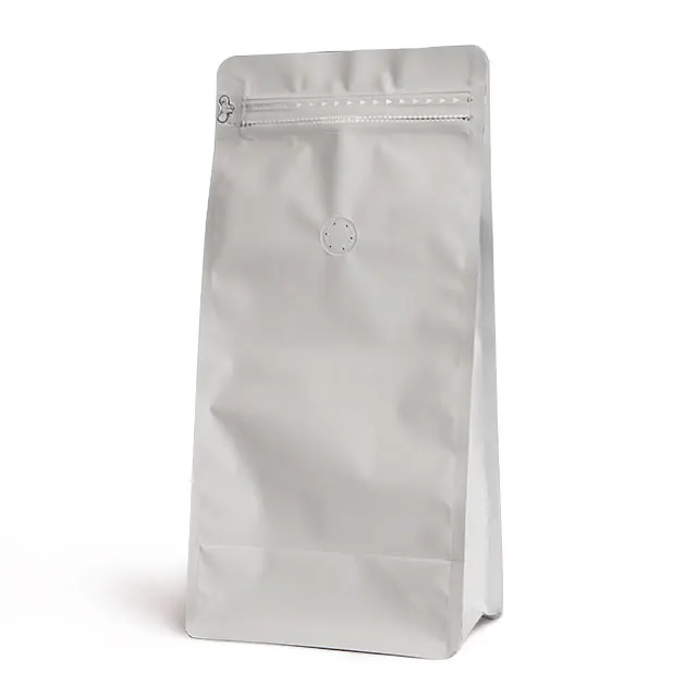 Custom degassing valve plastic sealable coffee pouch ziplock pouch for coffee