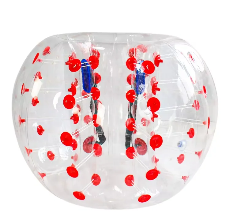 Hot Selling Body Zorb Bumper Ball Suit Inflatable Bubble Football Soccer Ball With Colored Dots