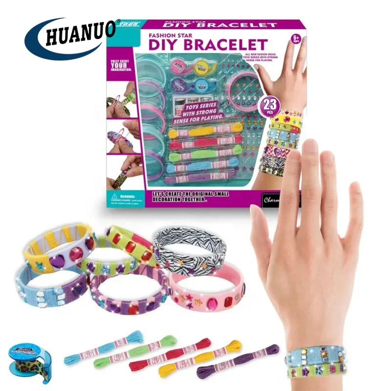 Make Your Own Creative Bracelet Toys For Fashion Girls Handmade Jewelry Design Kit Bracelet Diy For Kids