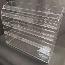 Custom made multi-tiers Clear Acrylic Cigarette Display Racks Show Case Counter Pokers Display Stand for Poker Chewing Gum