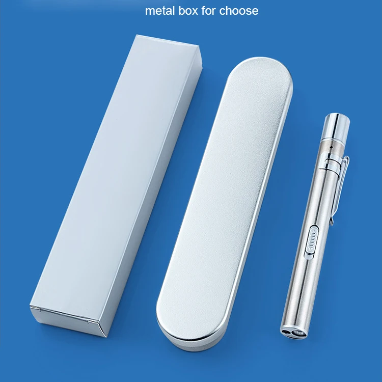 doctor use usb rechargeable portable mini pen led keychain flashlight with sling clamp,micro pocket moon slim flashlight torch
