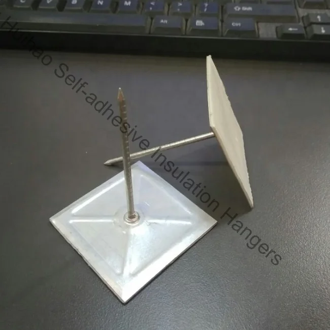 Galvanized Steel Fixing Self Adhesive Insulation Pin stick up rock wool 25MM Base Length Custom Self Adhesive Pin