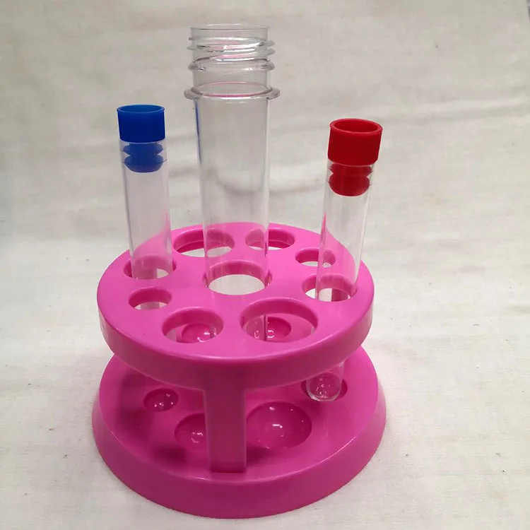 Hot Sale Yiwu Small Commodity White 9 Hole Large Diameter School Experimental Teaching Appliance Split Test Tube Rack