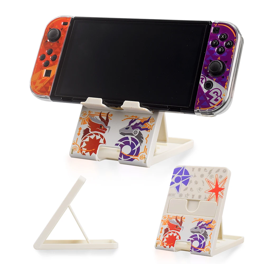 New  Poke man Scarlet & Violet Game Accessories For Nintendo Switch Oled Carrying Case Playstand Game Case