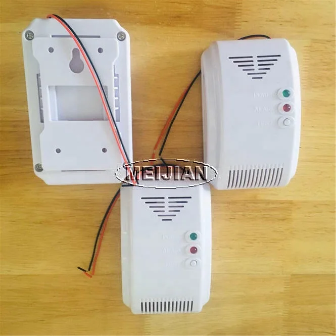 Wired 12V network electrovalve and fan control lpg natural gas sensor leak detector