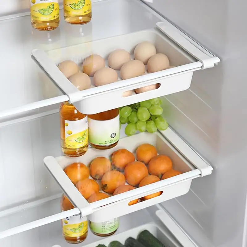 Kitchen Organizer Storage Food Container Vegetables Fruit Egg Holder Refrigerator Eggs Storage Boxes Fridge Drawer Organizations