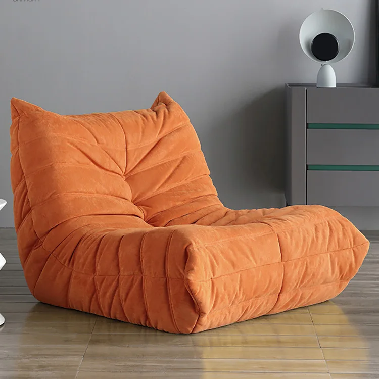 
Nordic lazy sofa simple net red tatami bedroom leisure chair caterpillar creative single technology cloth 