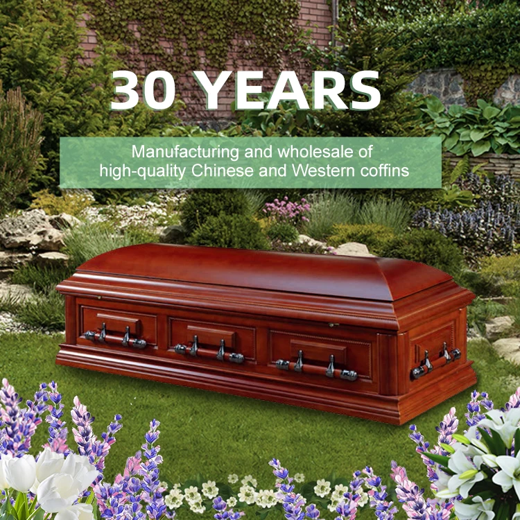 Cheap Adult Paulownia Wooden Coffins Caskets Funeral Supplies Prices