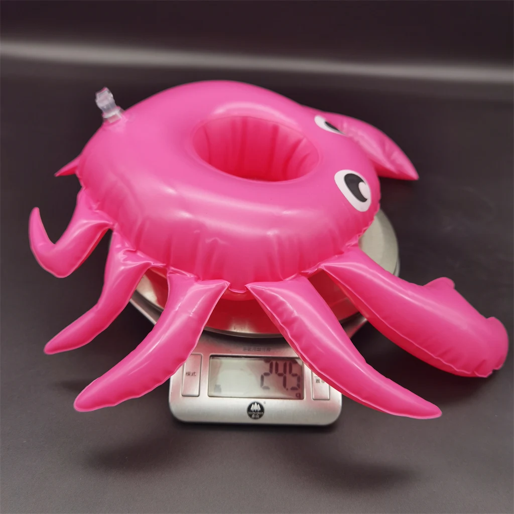 Wholesale new high quality hot cheap custom party crab PVC floating cup drink wine bottle holder inflatable swimming pool toys