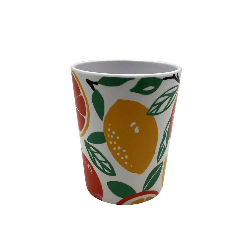 4 pcs set custom pattern print durable reusable hard plastic outdoor tableware plate bowl set with tumbler melamine dinner  set