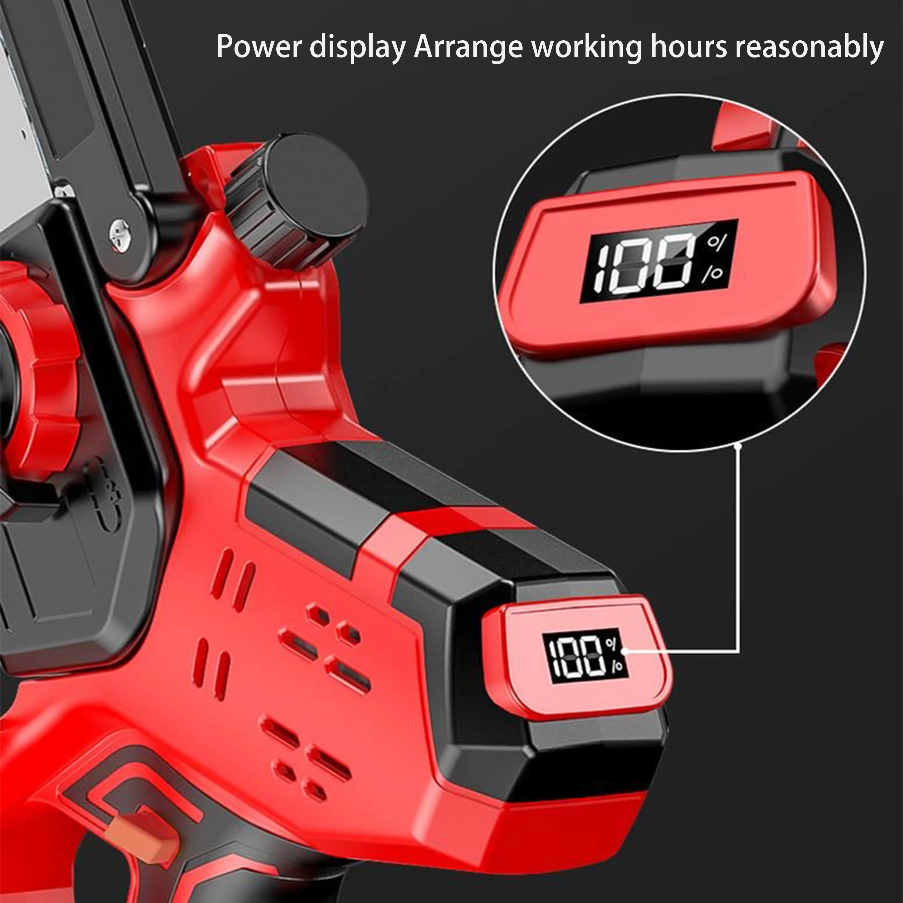 WOSAI 8 Inch Small Body Fully Automatic Oil Feeding 20V Brushless Cordless Electric Chain Saw