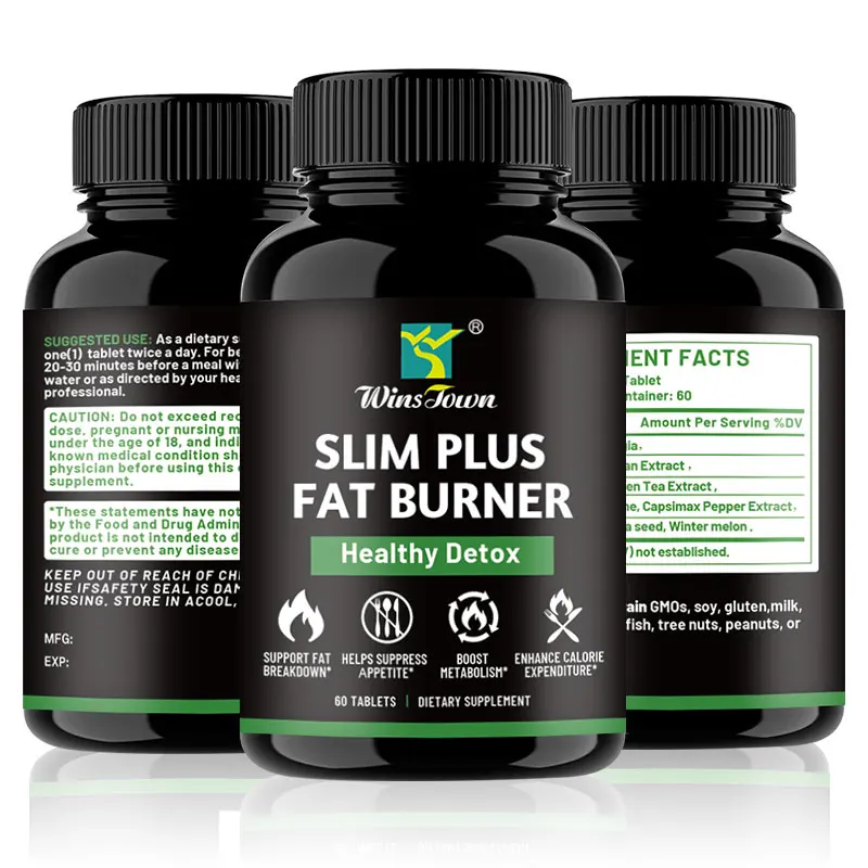 burn slimming tablets original manufacturer Wholesale OEM Organic Herbs Detox pills For Weight Loss Slim Plus Fat Burner tablets