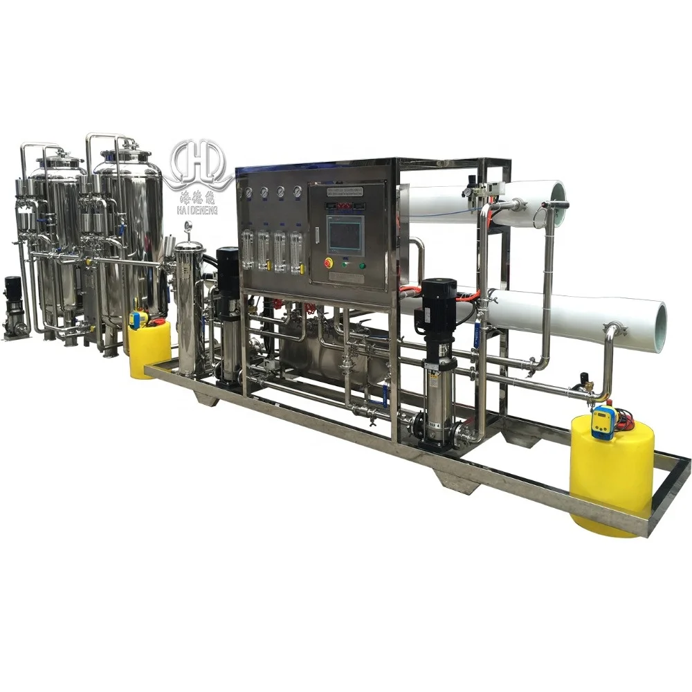 2T/H Double stage RO system by pneumatic automatic with pasteurization treatment