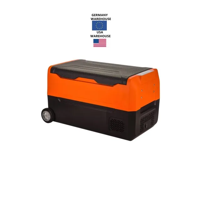 Portable 50L DC 12v 24v Compressor Cooler Ice Cream Refrigerator Freezer Car Fridge With