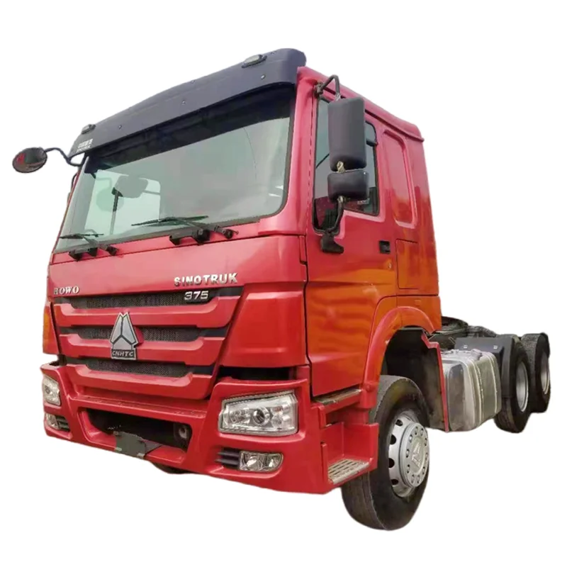 Second Hand Truck 6x4 Used Sinotruk Howo 375HP Diesel Tractor Truck For Sale