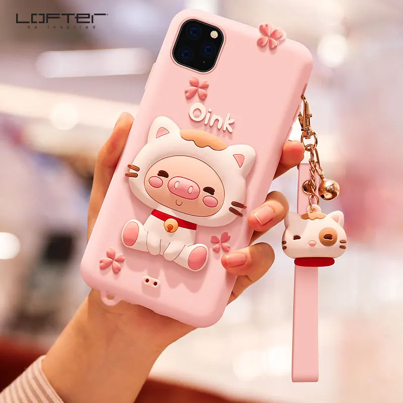 Wholesale Silicon Mobile Phone Shell Case For iPhone 6 6S 7 8 Plus Cases Cute  Socket Case For iPhone X Soft Fundas