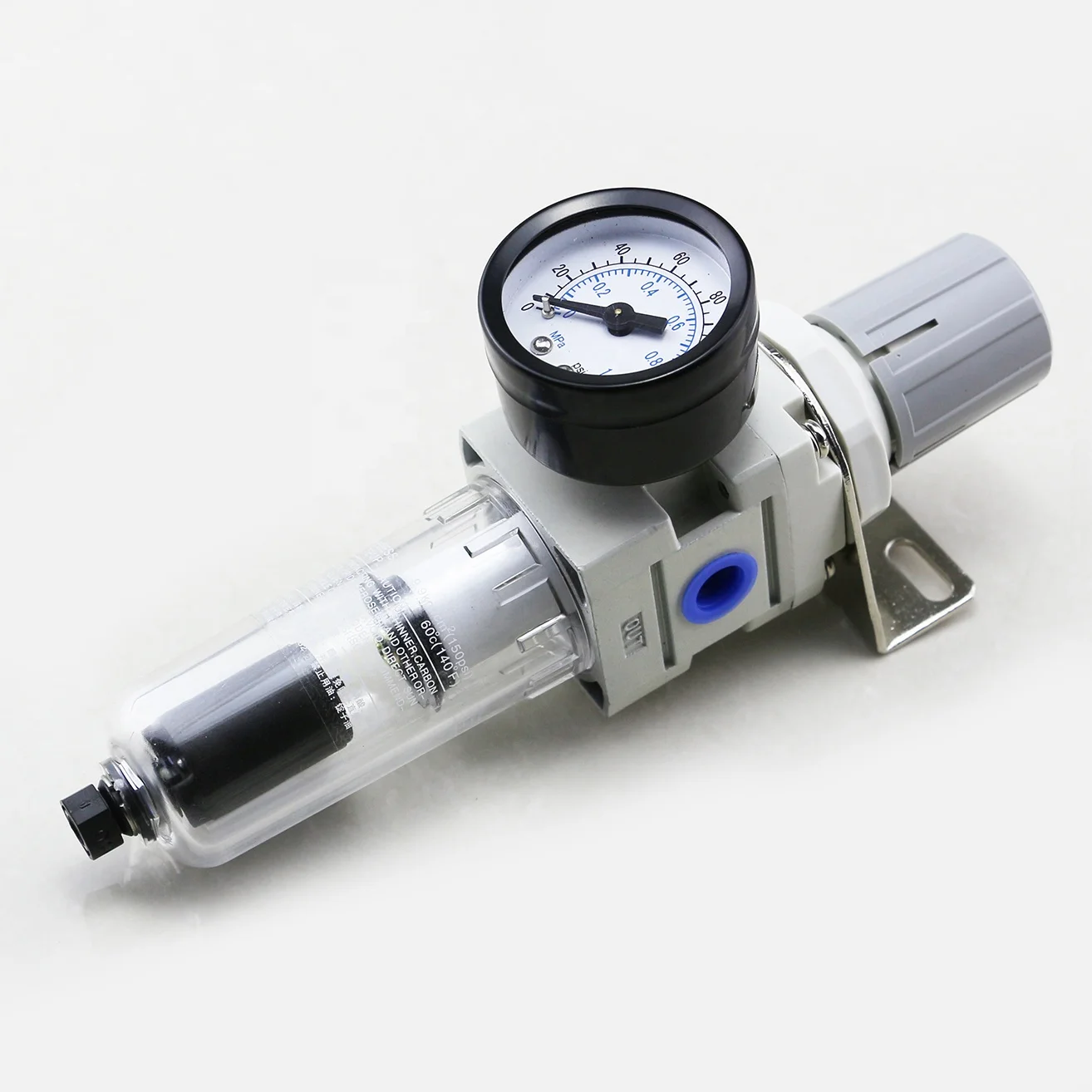 1/4 Port Size Pneumatic Air Filter AW2000-02D SMC Air Filter Pneumatic With Auto Drain