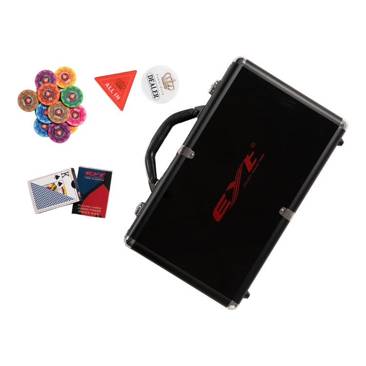 Недорогой набор покерных чипов из 300 шт. в алюминиевом корпусе под заказ