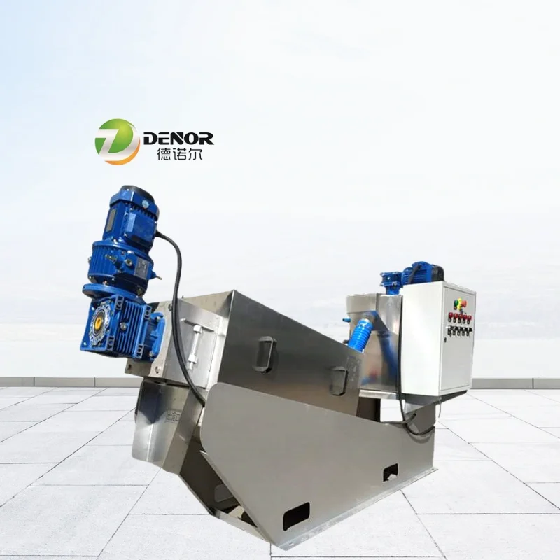 Horizontal Continuous Sludge Dewatering Industrial Screw Centrifugal Dehydrator