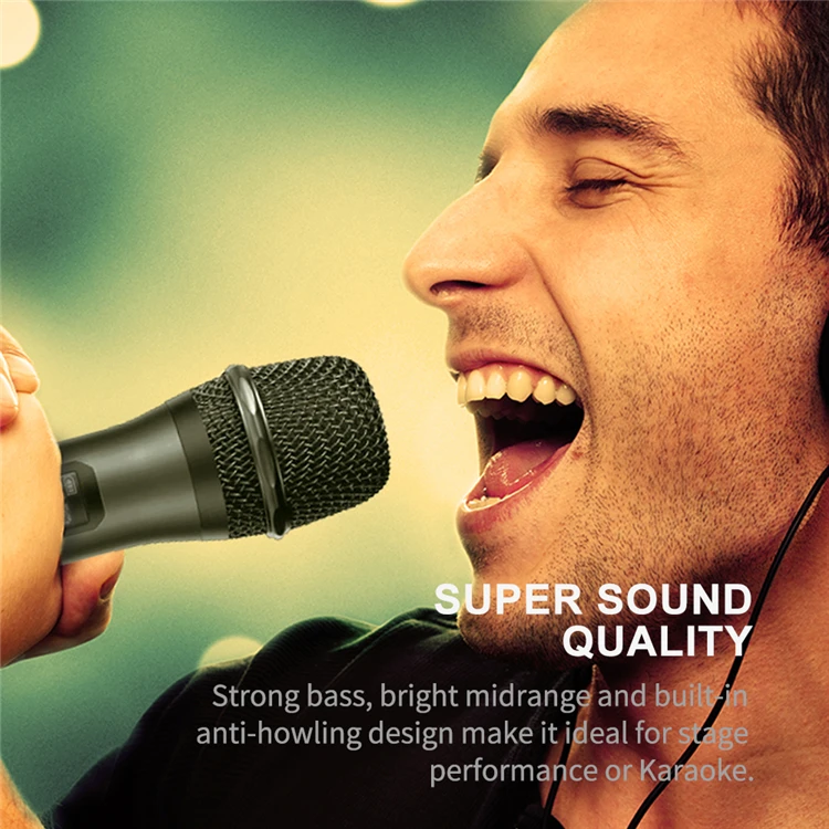 Factory Direct Broadcast Noise Cancelling Uhf Universal Microphone With Receiver