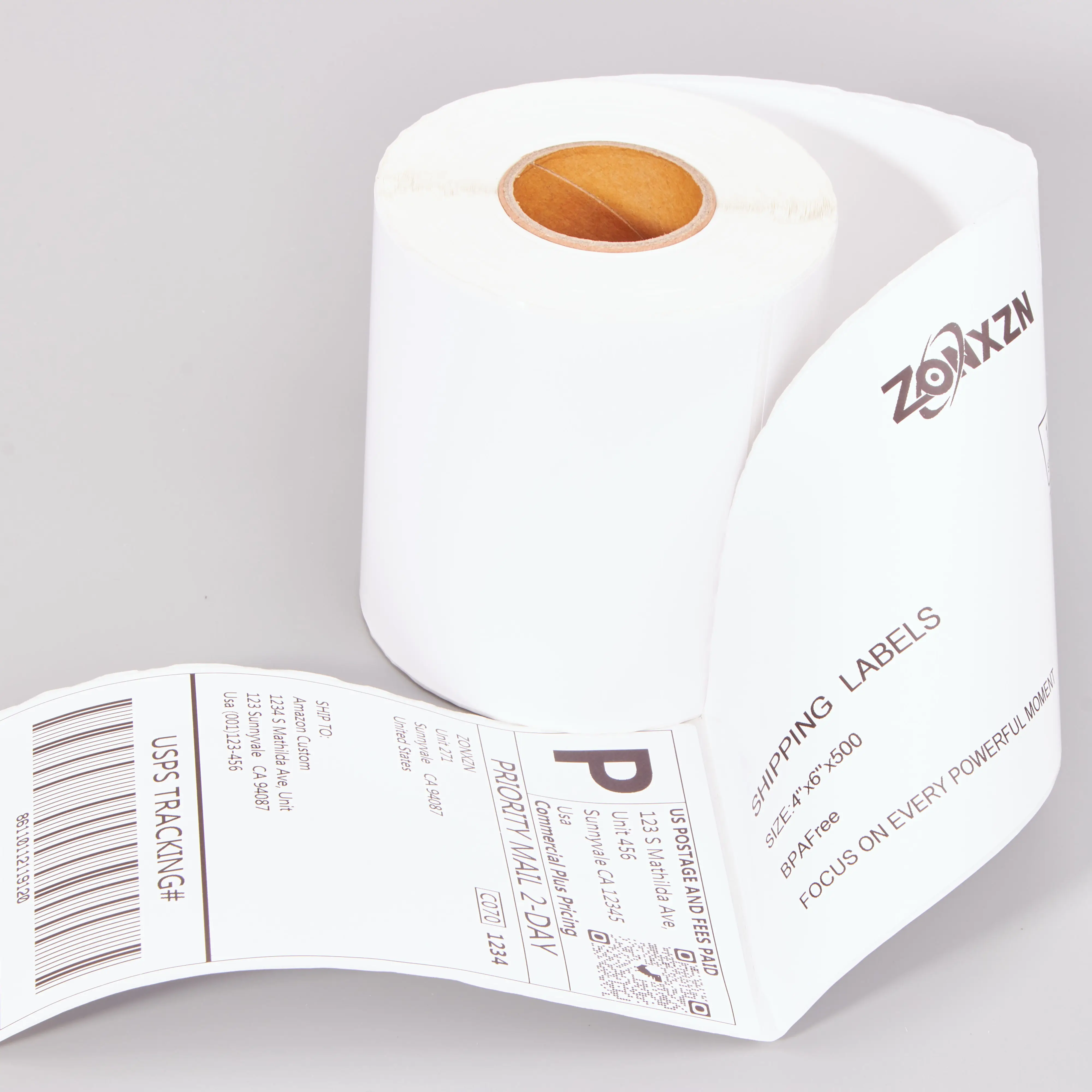 Good Quality  thermal paper label roll and price label stickers compatible 4x6 direct thermal shipping label