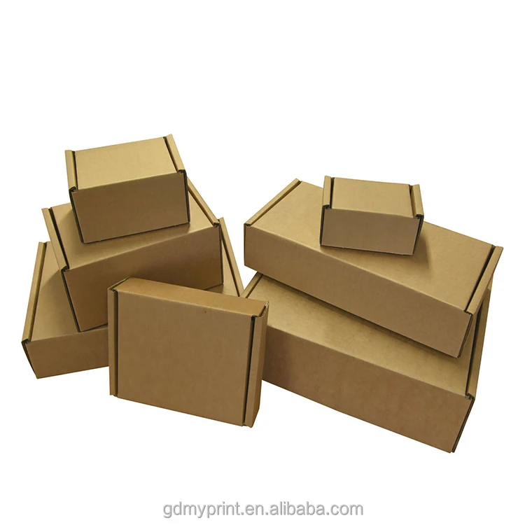 high quality brown color corrugated box mailing shipping e-flute box for packaging