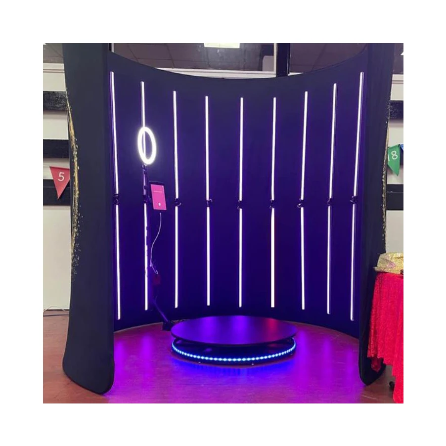 360 Spinning Camera Photo Booth For Ipad Led Selfie Video For Party Top Spinner With Remote Control Replacement Parts Portable