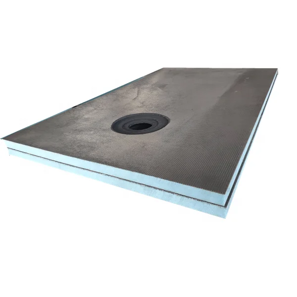 pre-sloped XPS underfloor Shower Tray shower pan with drain