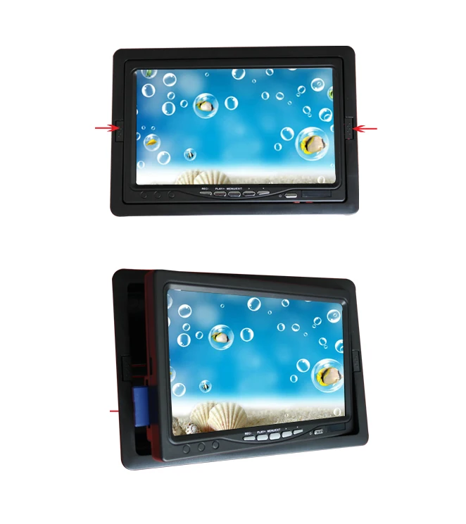 Hot Sell 7 inch 15M Color TFT/LCD  Screen Underwater Fishing Camera Fish Finder 12 White Light LED Fishing Finder With DVR Video