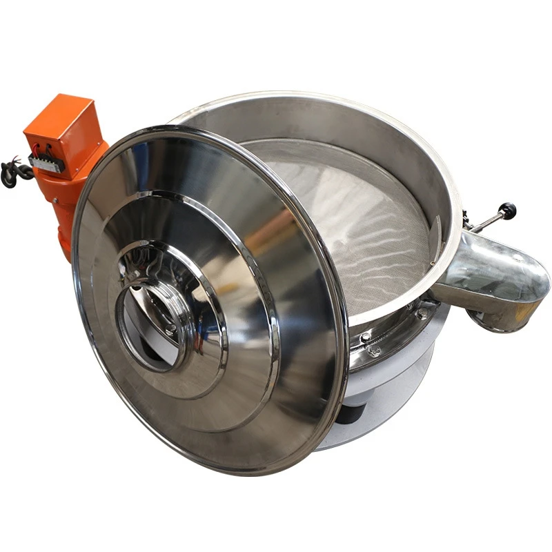 Low profile direct discharge separator machine for tea starch flour sugar