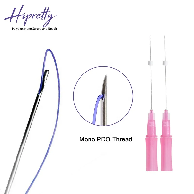 mono 26g 90mm Medical Disposable absorbable surgical suture needle polyglycolic acid &polydioxanone monofilament