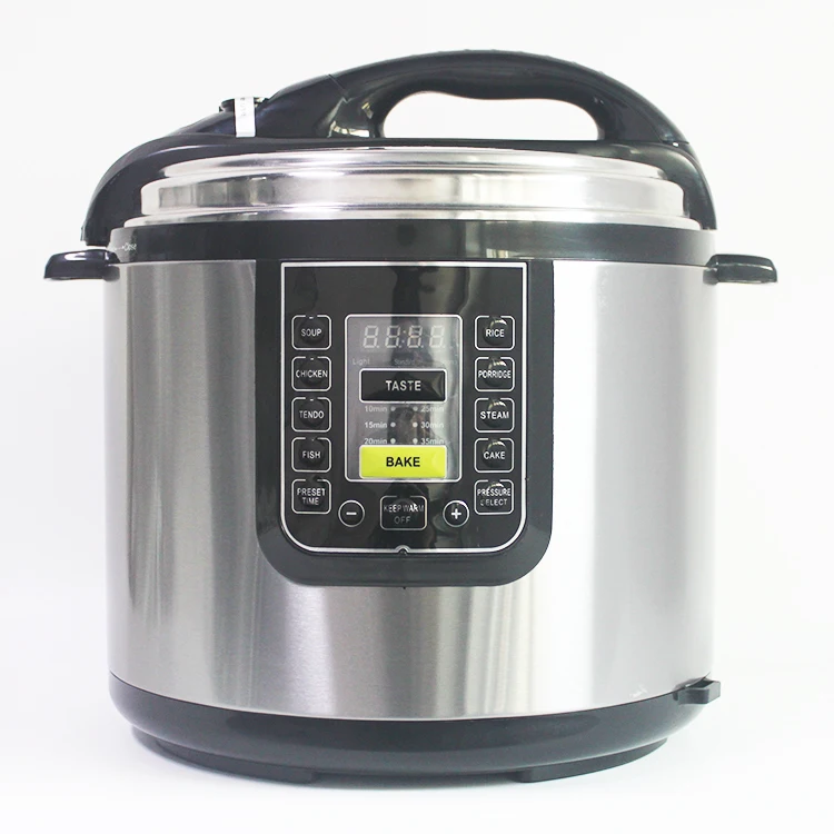 
Ручка и крышка из нержавеющей стали для скороварки, электрическая скороварка с 4 светодиодными дисплеями и микрокомпьютером 