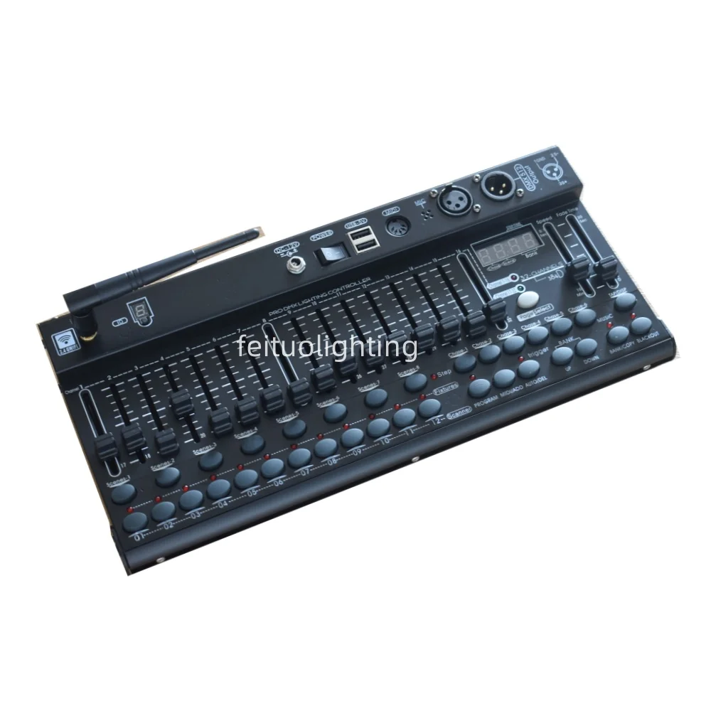 2025 New 2.4G wireless dmx controller mini 384 channel moving head console