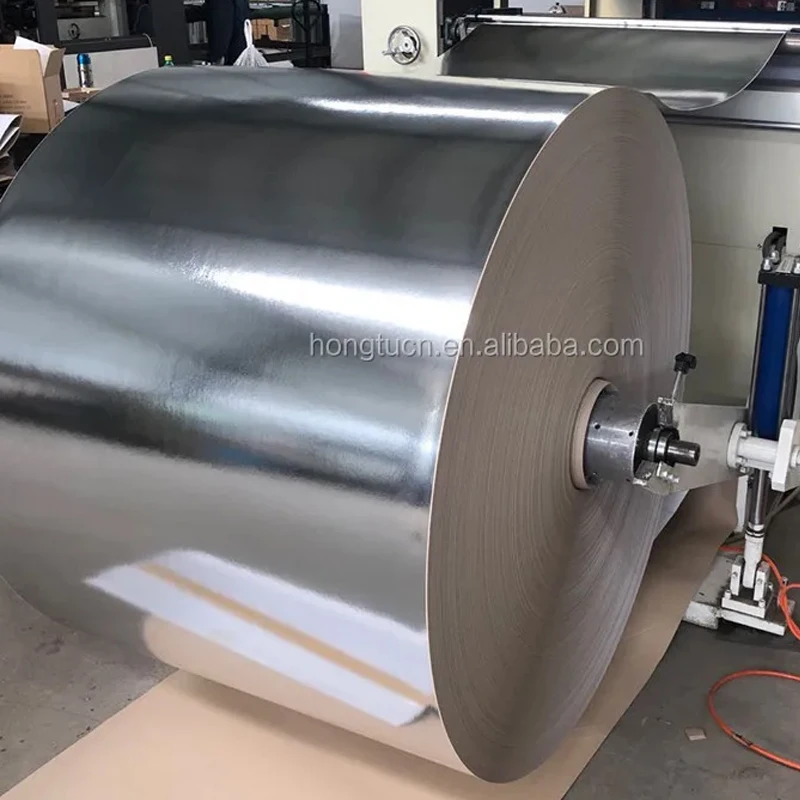 Wholesale Metallic Paper Vacuum Metallized Paper For Beer Label Textured Metallic Paper