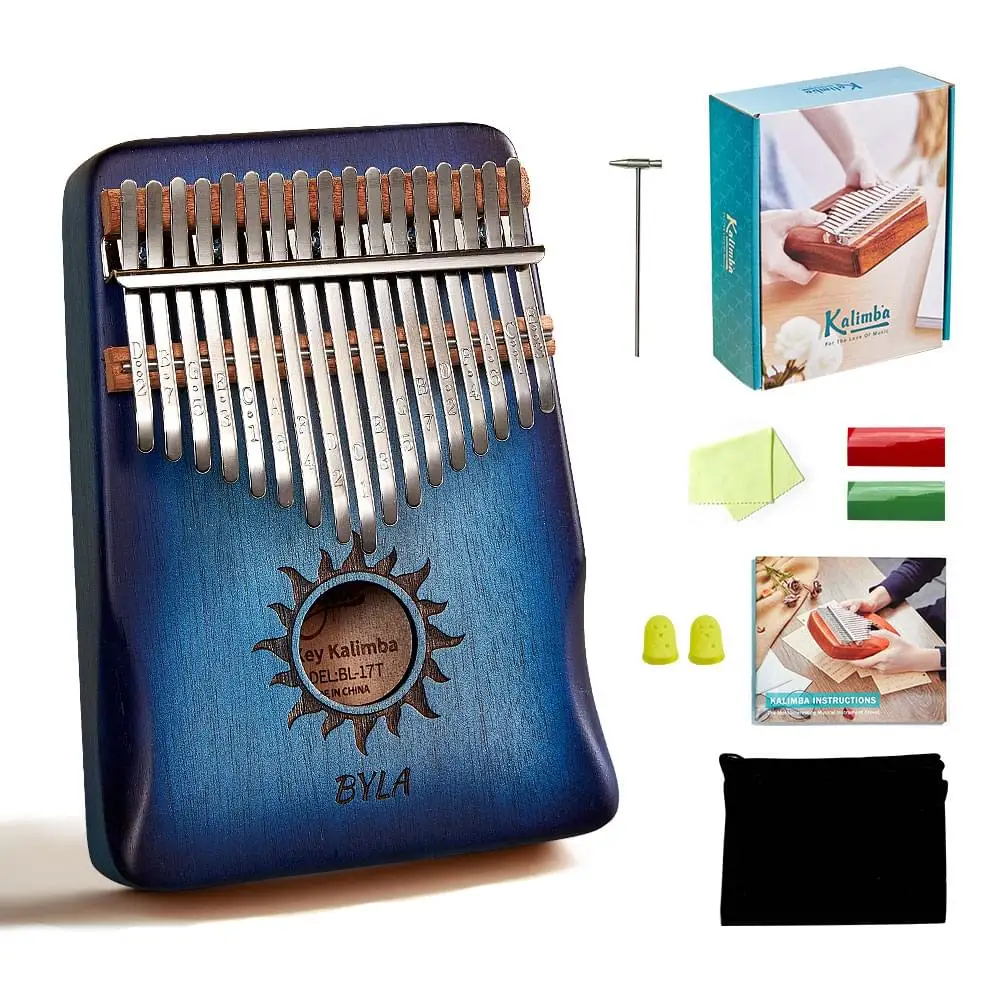 kenya musical instruments cego autocollant kalimba thumb piano 17keys OEM acceptable