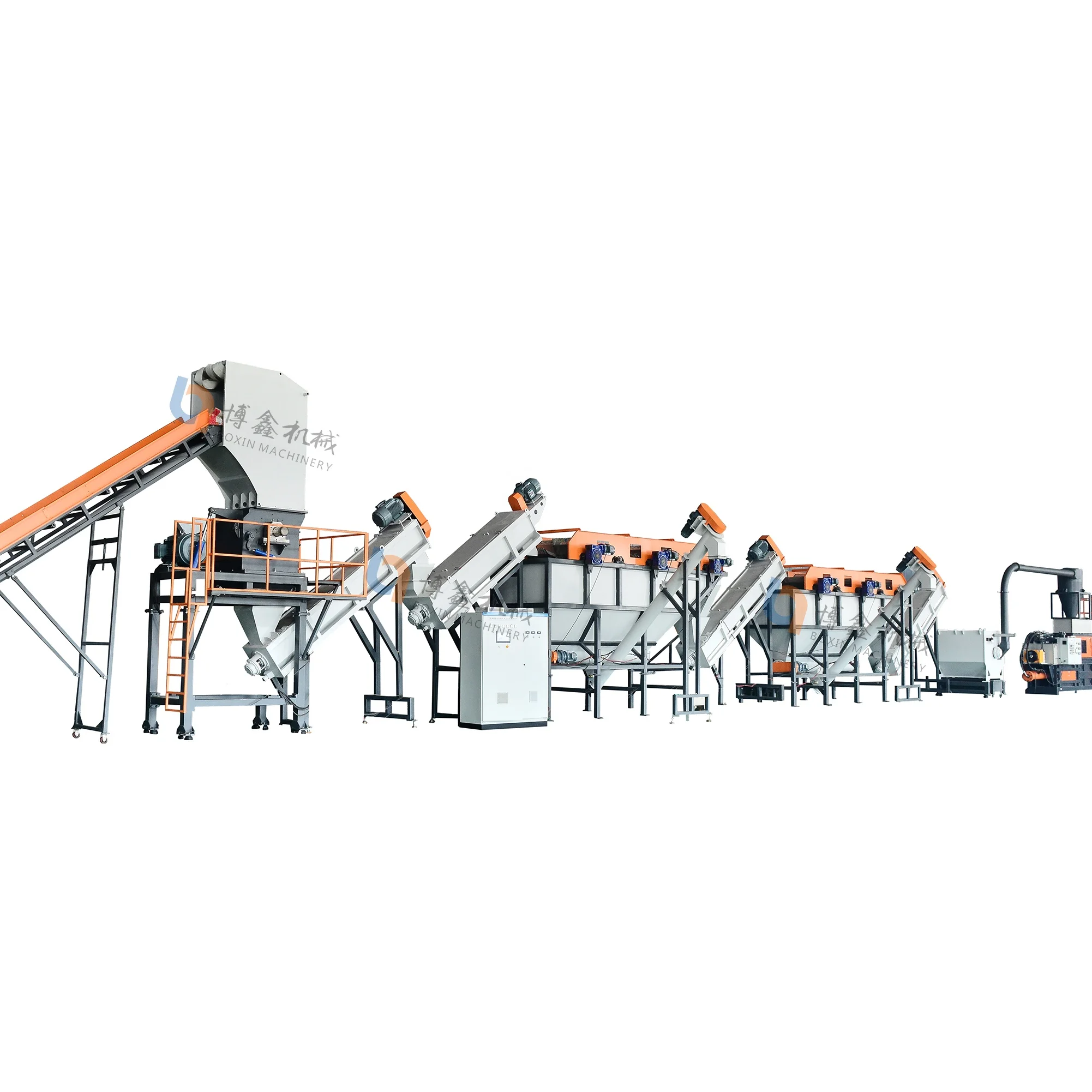 300-2000kg/h Waste PET PP PE HDPE Plastic Bottles Film Washing Recycling Line