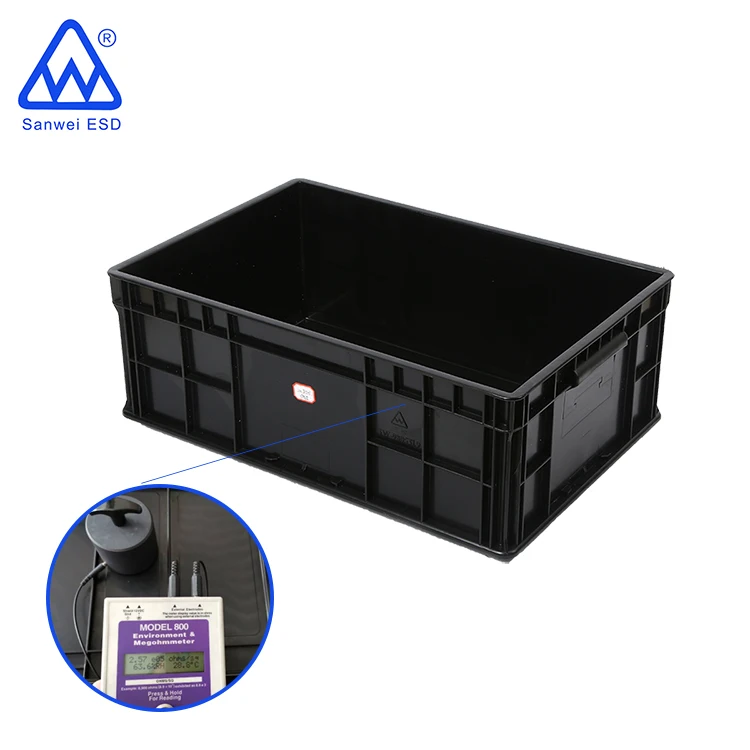 Black Plastic ESD Circulation Boxes (3W-9805319)