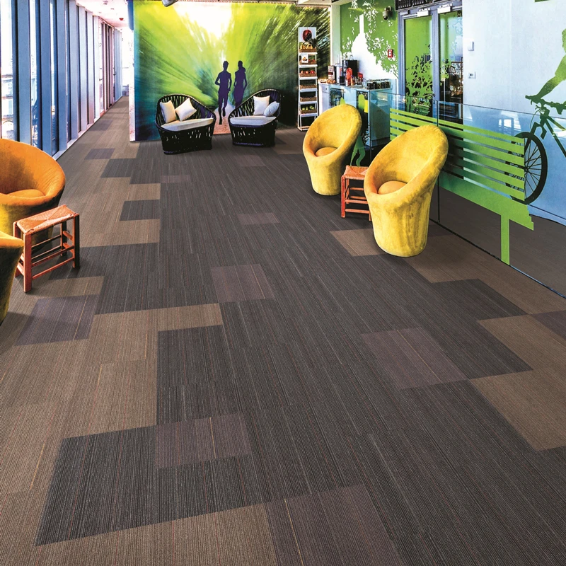 Wear-resisting PP bitumen backing carpet tiles living room