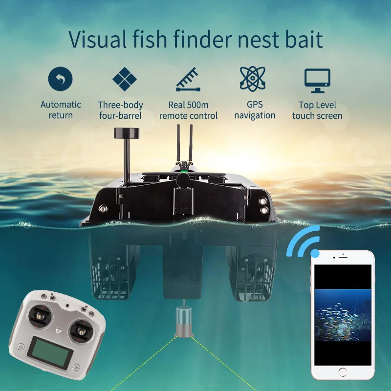 Sonar Fish Finder Fiberglass Fishing Boat