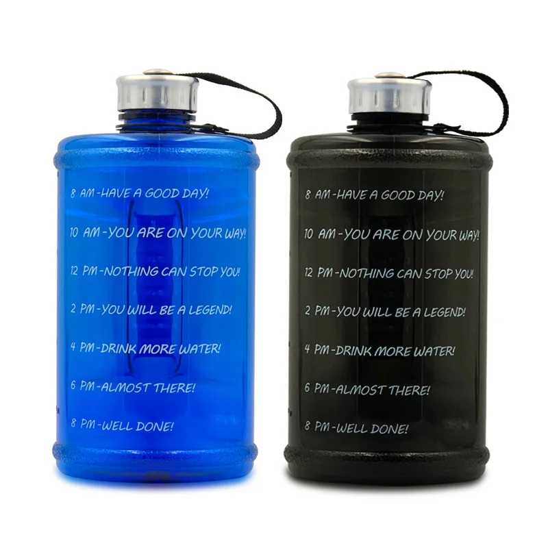 Michley BPA FREE PETG Large 2.2L Motivational GYM Water Bottle With Time Marker