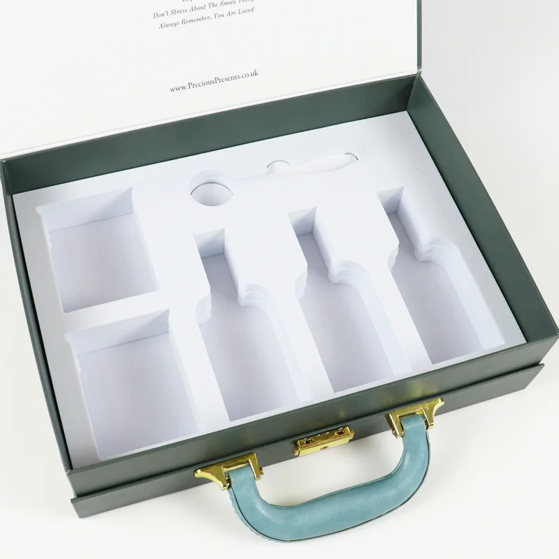 Beauty Square Luxury Boxes Makeup Boxes Case Professional Cosmetic Suitcase Rectangle Cardboard Packaging Boxes For Glass Jars