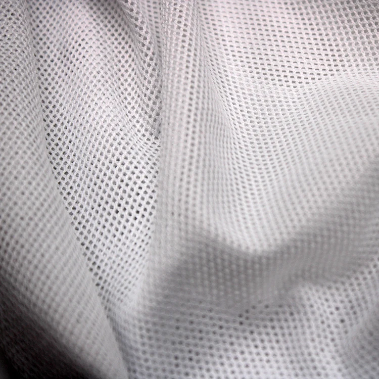 
soft hand feel polyester beach and casual shorts mesh net knit lining fabric 