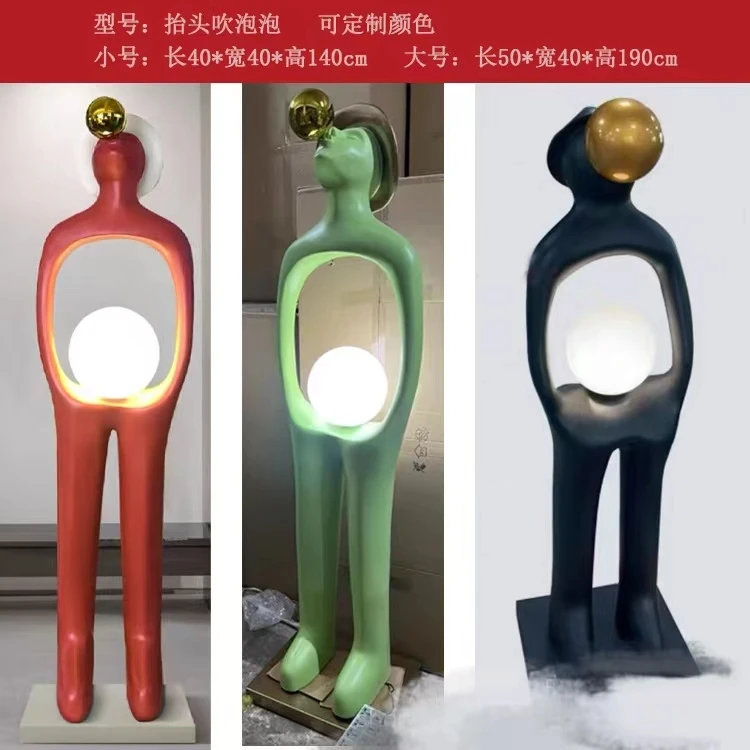 Fashion Electroplating Sky Mountain Base Night Show Ornaments Trend Machinery Ji Moonlight Rabbit Robot Sculpture KTV Bar